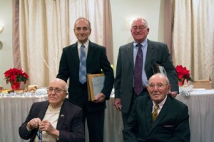  Emil Dandrea, Frank Dandrea. Standing: Peter Micheletti, and Cosmo “Corky” Giovanizzi, son of the late Cosmo Giovanizzi