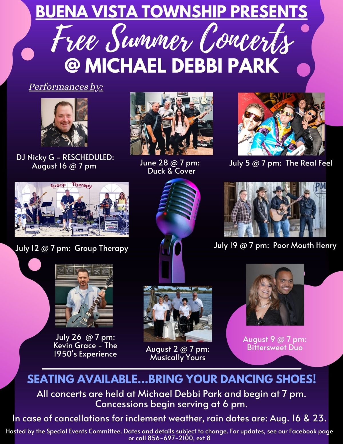 Summer Concert Series Buena Vista Township, NJ